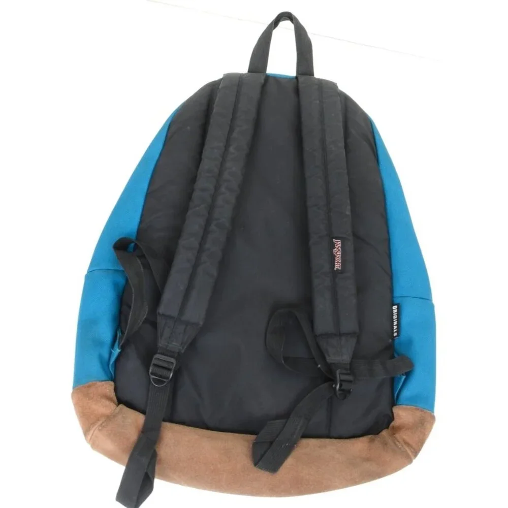 Jansport Right Pack Backpack - Mykonos Blue Suede Bottom School Bag Rucksack